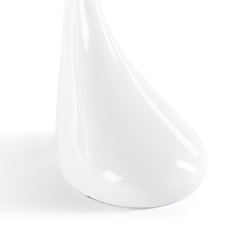 Table de bout en verre Artidiello, Blanc