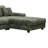 Upholstered Sectional (Green)