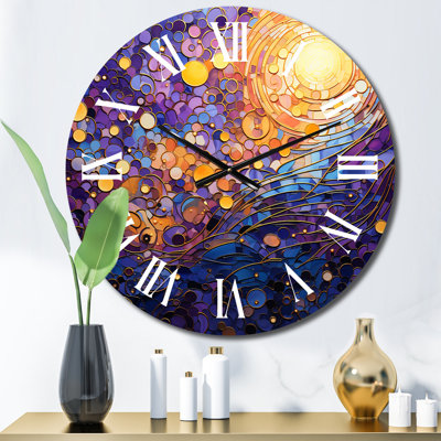 Horloge murale Mystic Mosaic I - Collages abstraits