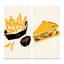«Organic Vintage Hipster Fast Food IV», ensemble de 2 impressions-349739241-349739242