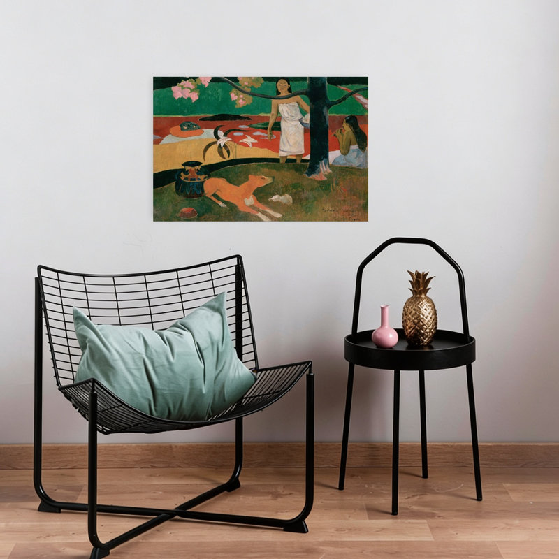 «Pastorales Tahitiennes Classic Abstract Coastal Landscape», reproduction d'art mural, H 16 po x l 24 po