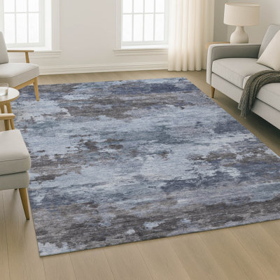 Premium Machine Washable Mayfield AMF2075 Abstract Rug