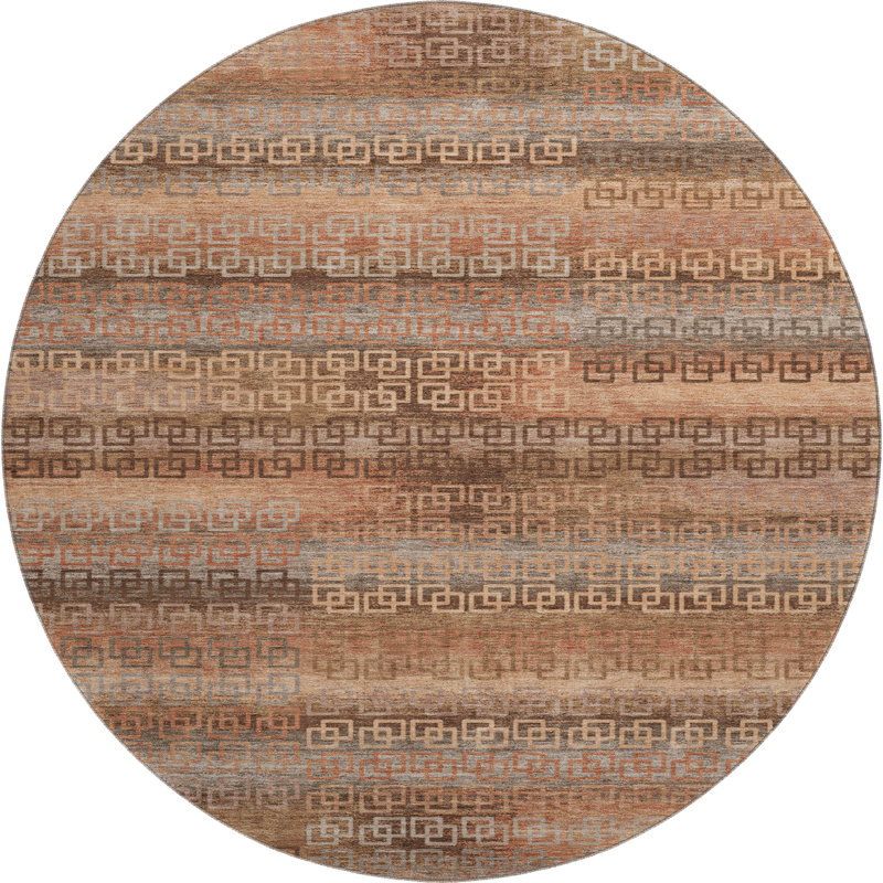 Premium Machine Washable Mayfield Striped Rug, 8' x 10', Pink