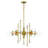TRAITON 5-Light 36" Chandelier (Gold/Clear)