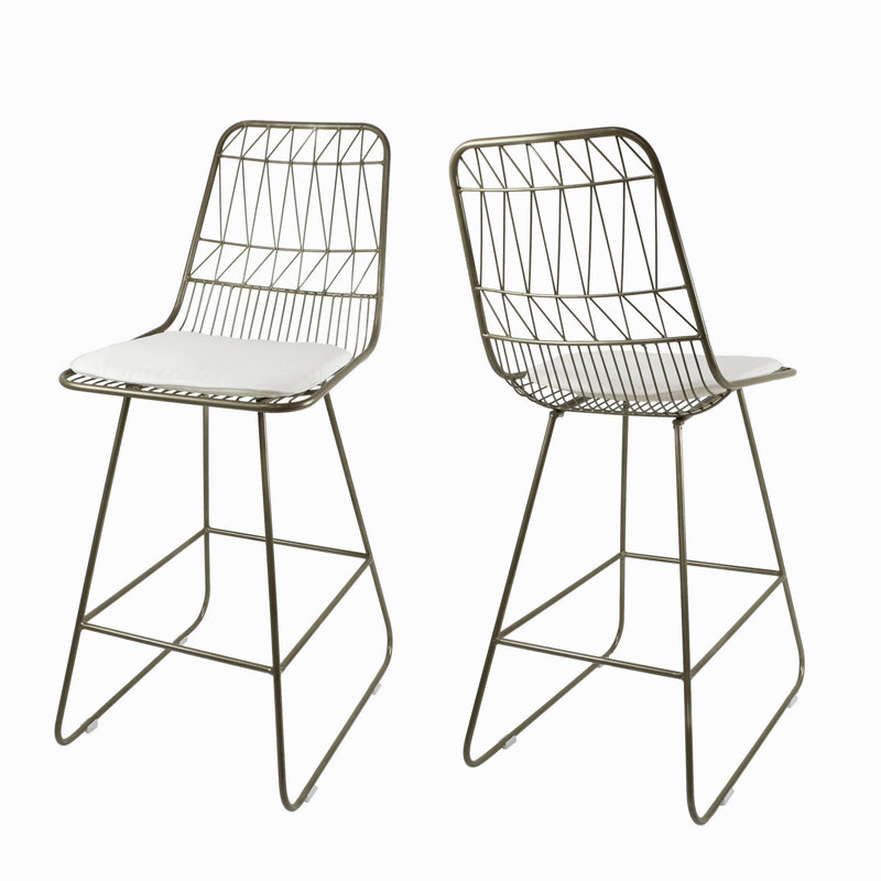 TABOURET NIEZ, Laiton clair