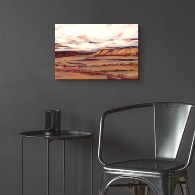 «Mauve Mesa 1» par Haley Knighten, art mural en verre acrylique