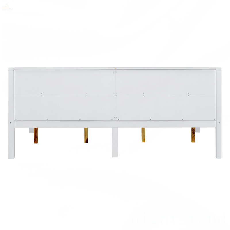 Lit de jour, Blanc, Lit double