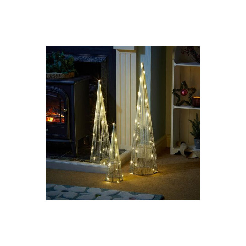 Metal Christmas Decoration, Silver 