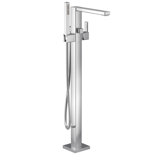 90 Degree Single Handle Floor Mounted Tub with Handshower