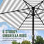 Parasol d'extérieur 10 pi avec protection contre les rayons UV UPF 50+ 10 pi-1366680516