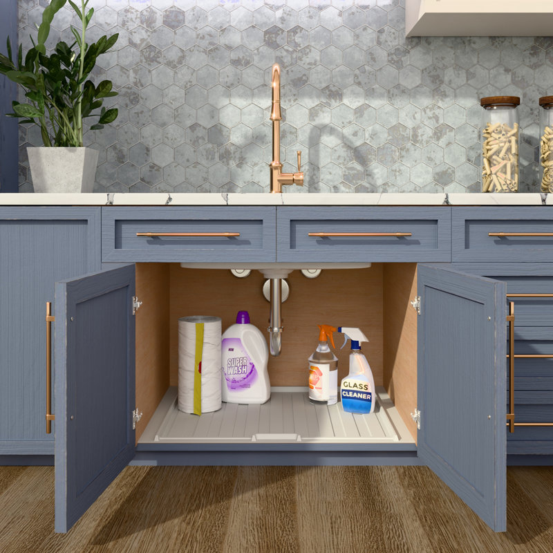 Bac de récupération Rev-A-Shelf pour meubles sous-évier, compatible avec les dimensions de 27 à 30 pouces., 28.5" W x 23.2" L