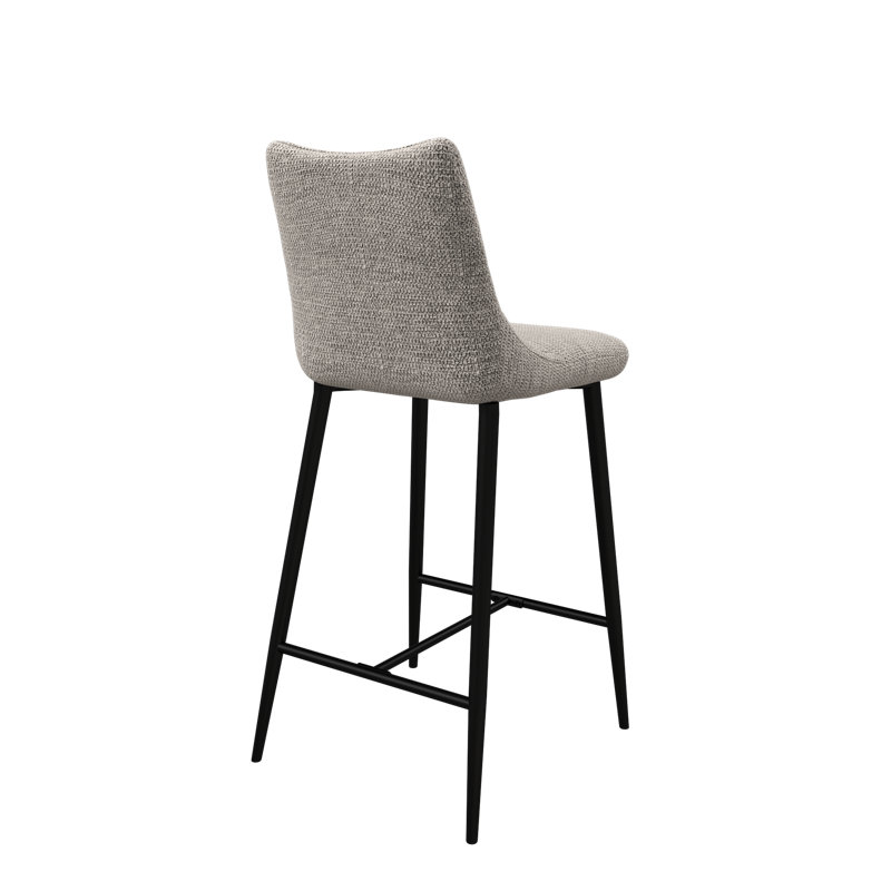 Bella Fabric Counter Bar Stool, Grey