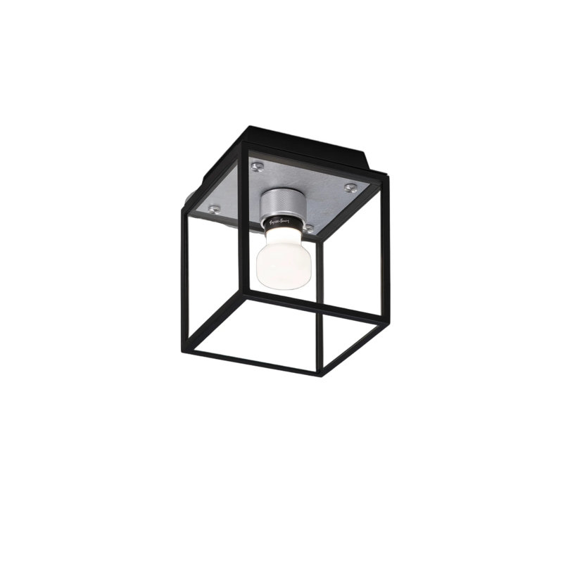 1 - Light Outdoor Flush Mount, Steel