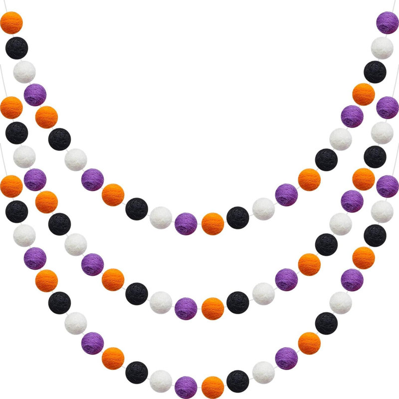 Guirlande de 78 po, Mauve / noir / orange