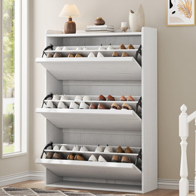 24 Pair Flip Down Shoe Storage