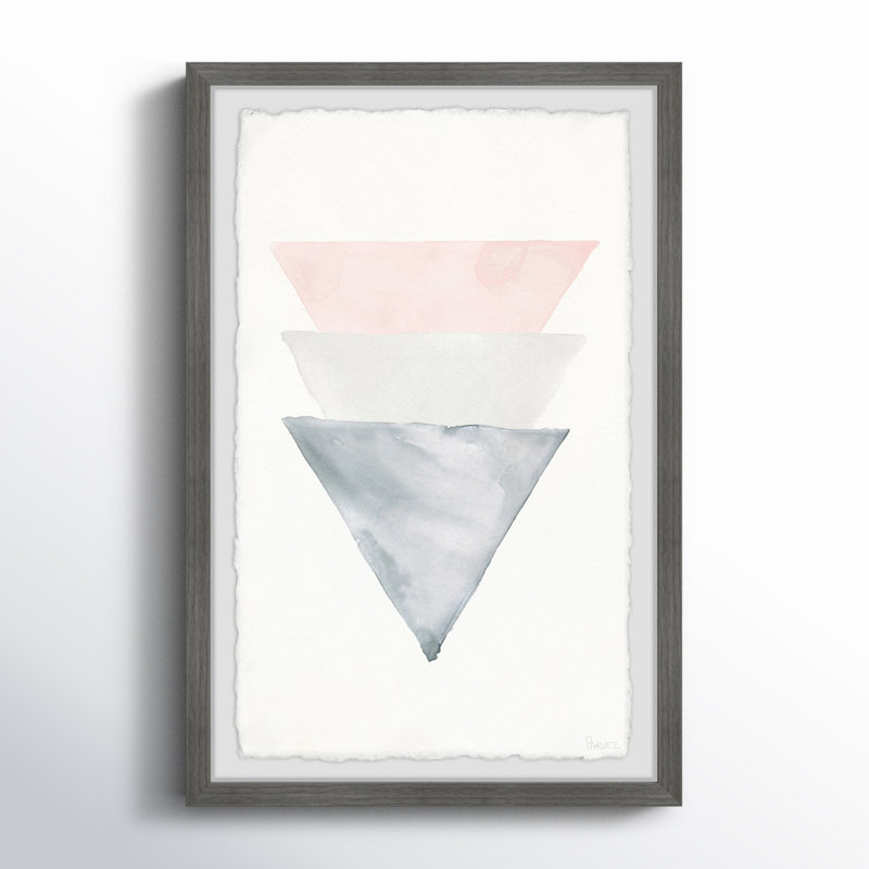 «Triple Cones», reproduction encadrée, H 18 po x l 12 po x P 1,5 po