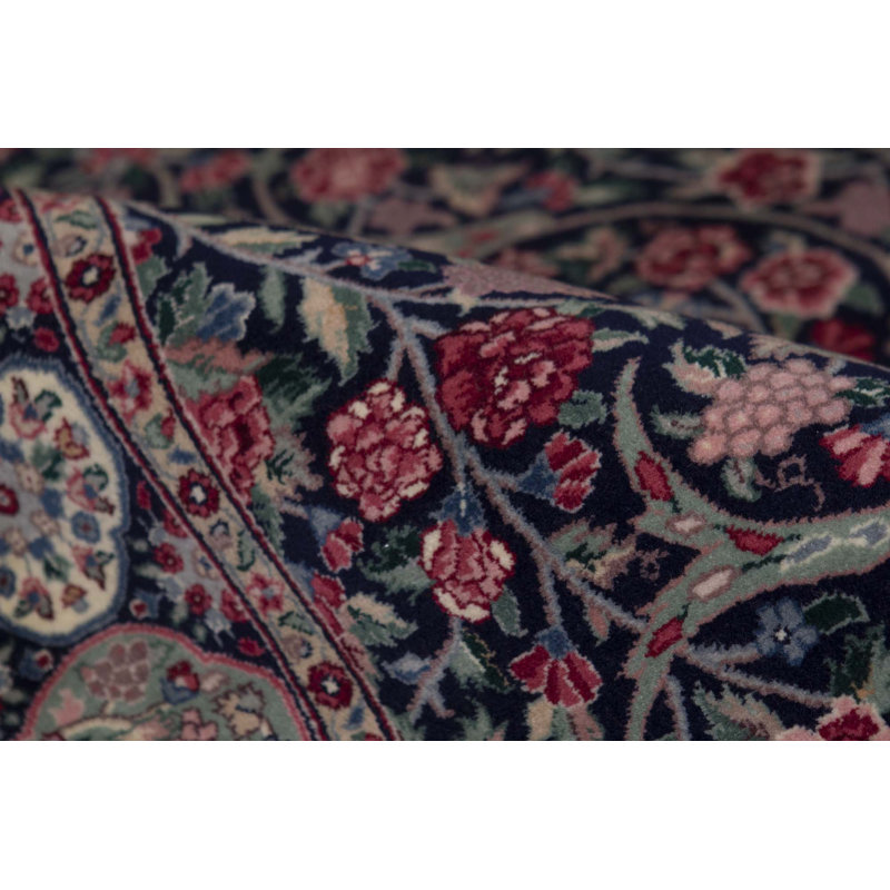 Hand-Knotted High-Quality Navy Area Rug