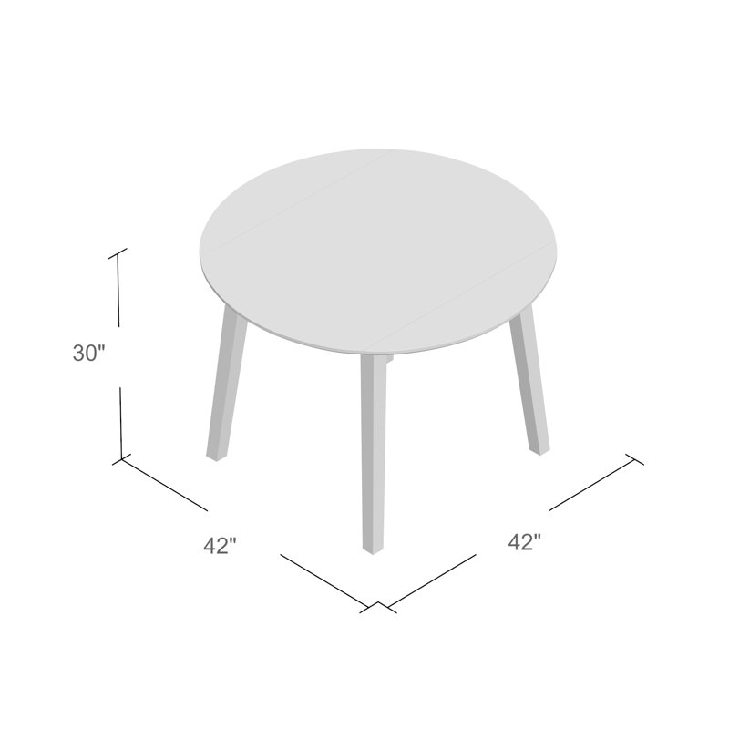 Iyad Extendable Round Solid Wood Dining Table, Caramel