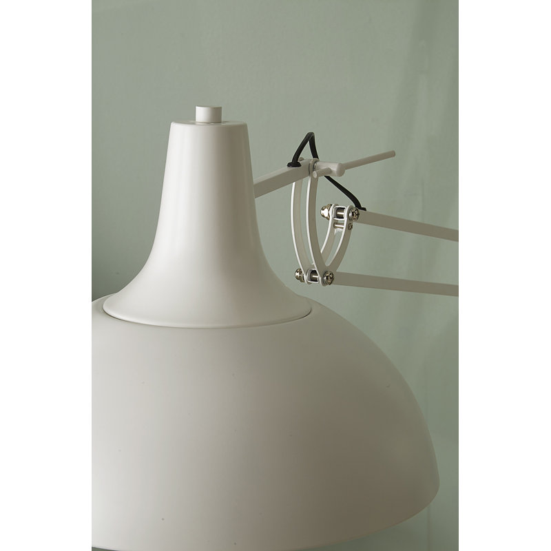 Haidar Metal Desk Lamp, Matt White