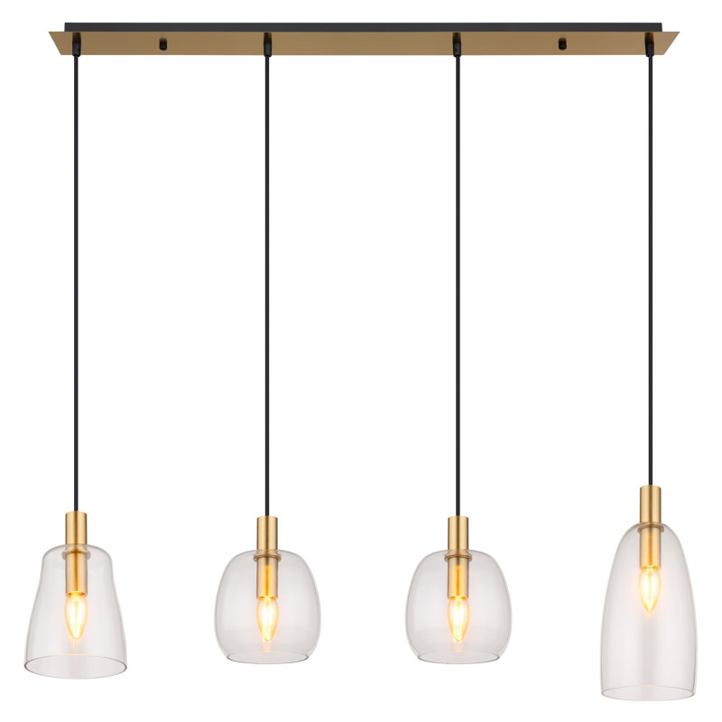 Hailley 4-Light Linear Pendant Lamp Set