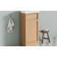 Meuble-lavabo avec porte en résine 15,75 po, armoire de salle de bain avec porte