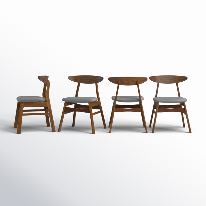 Ensemble de 4 chaises d'appoint Lucia, Gris