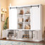 L'armoire de rangement multifonctionnelle pour hall d'entrée comprend des rails coulissants pour un grand espace de rangement combinant intelligemment une unité de rangement avec une entrée en forme d'arbre, idéale pour les salons et les couloirs