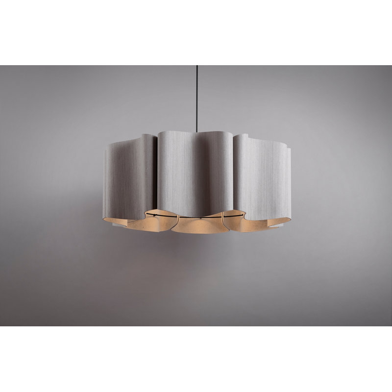 Luminaire suspendu Paulina, Chêne gris