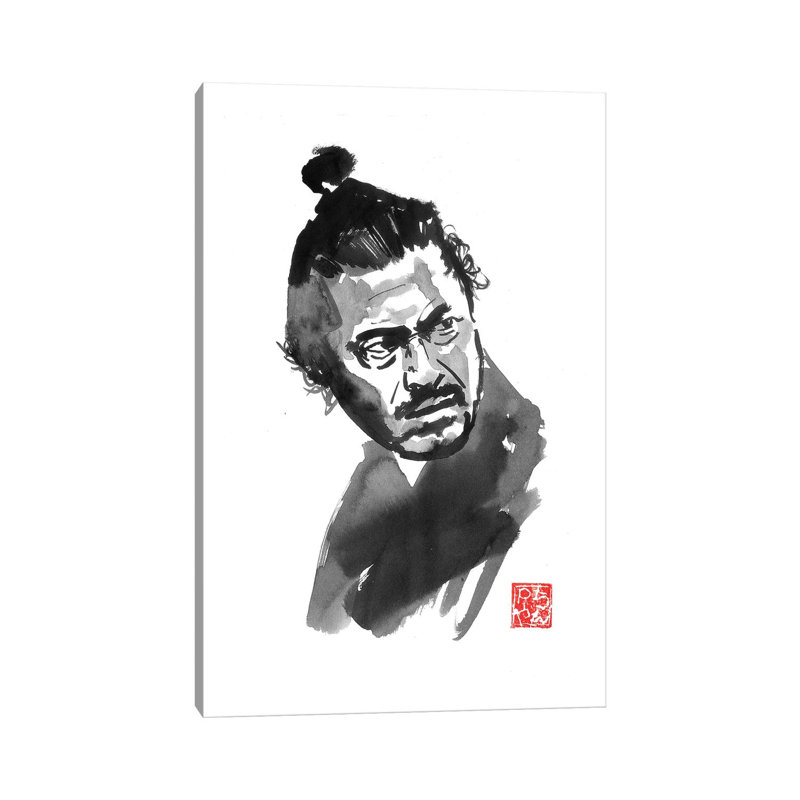"The Samurai" par Péchane, "Toile tendue", H 18 po x l 12 po x 1,5 po