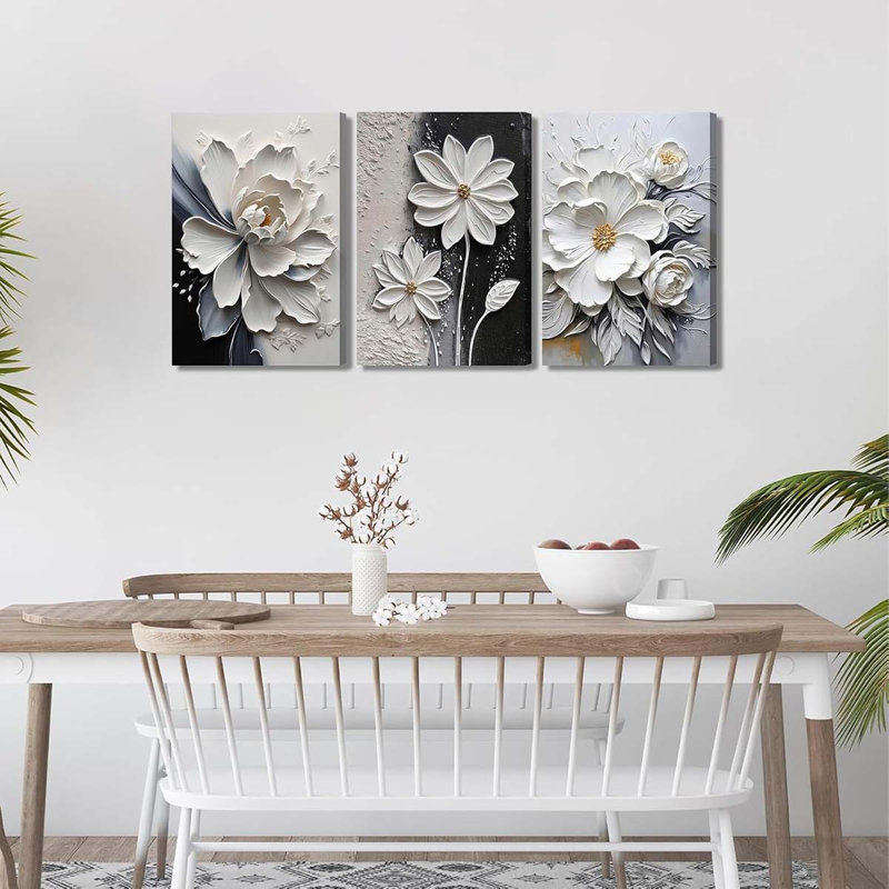 3 Piece Wrapped Canvas Print, 60 cm H x 40 cm W