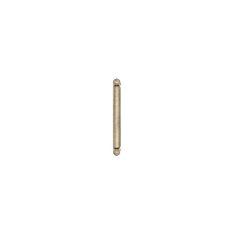 Knurled Bar / Handle Pull, 4", Aged Brass