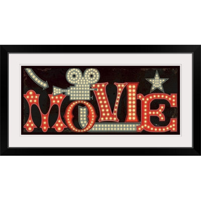 «Movie Lights II» par Pela Studio - impression d'art textuel