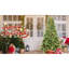 Arbre pré-enfilé de 4 pi avec 200 lumières blanches chaudes, branches Pe + réalistes, installation rapide, base stable pour les fêtes, apparence réaliste de Noël, support de fête simple