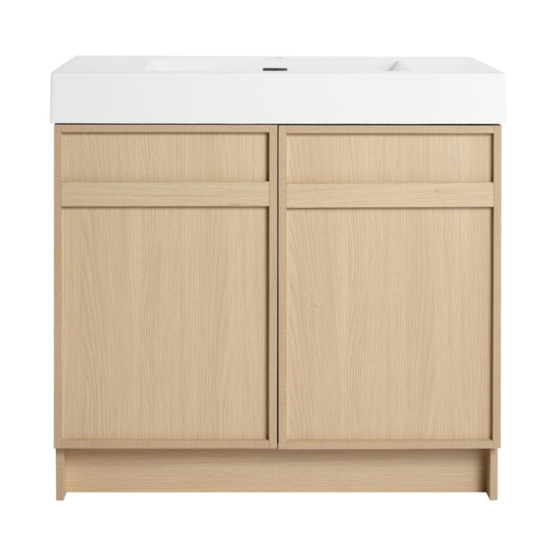 36'' Single Bathroom Vanity With Resin Sink, 36"