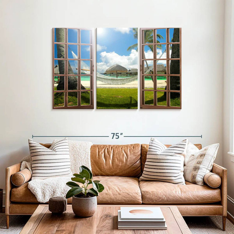 Gillard Beach Hammock Window View, 36" H x 57" W