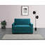 Matt 2 Seater Velvet Sofa Bed-67369212