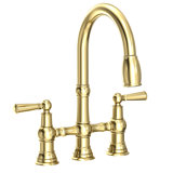 Jacobean Pull Down Kitchen Bridge Faucet