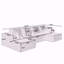 Canapé modulaire en U en forme de U, canapé modulaire compressé en velours côtelé de style minimaliste moderne, canapé-lit pour le salon, la chambre à coucher, canapé-lit confortable Comfy Space-Efficient Design-Noir-2089689924