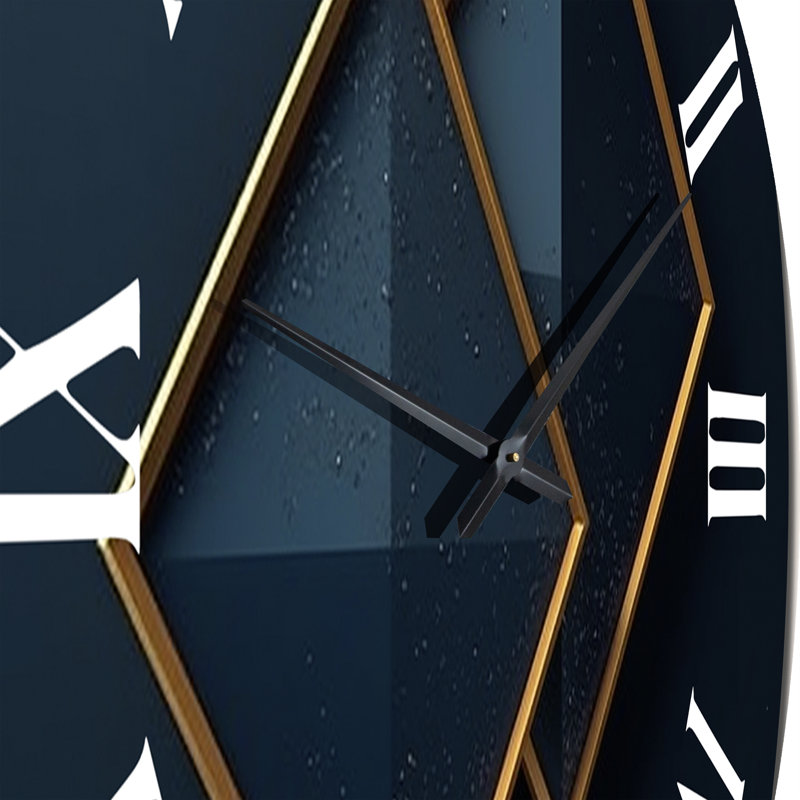 Horloge murale Rhombus in Deep I, Grand