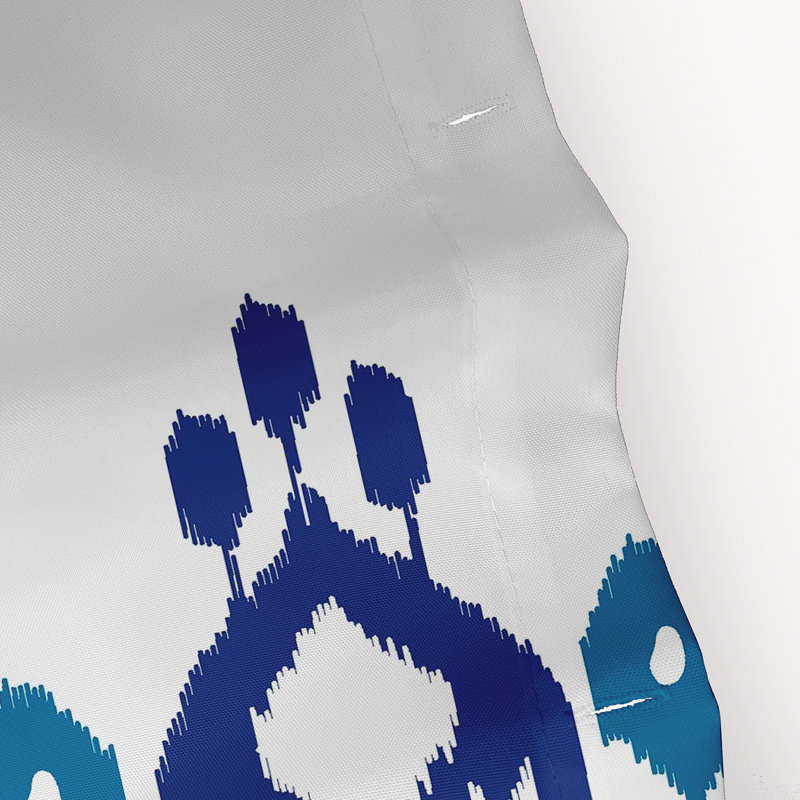 Rideau de douche Boho Chic, Bleu foncé