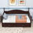Cladia Wooden Twin Size Daybed With Twin Size Trundle, Extendable Daybed With Two Storage Drawers-1880377779