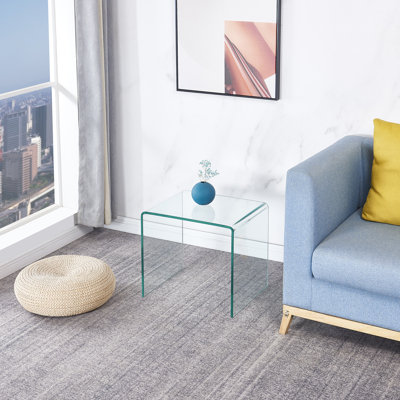 Dvergheim Glass Top End Table
