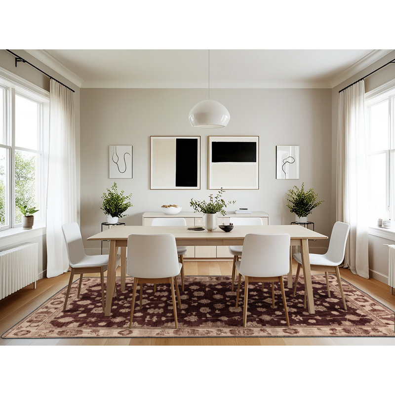 Tapis noir surteint lavable à la machine, Rectangulaire 7 pi x 10 pi