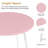 Kilwin 3-Piece Modern Round Dining Table Set with 2 Chairs, Space-Saving Kitchen & Breakfast Nook Dining Set, Compact Small Space Bistro Dining Room Table Set-1567989824