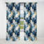 Celestial Gold And Blue Marble Pattern II - Abstract Marble Marble Blackout Curtain - 1 Panels-107538452