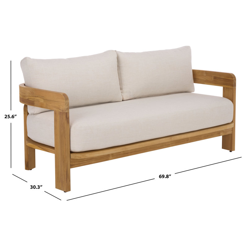 Ensemble de conversation de patio en teck pour 3 personnes Achilles
