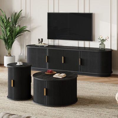 3 Piece TV Stand & Coffee Table Set by Corrigan Studio