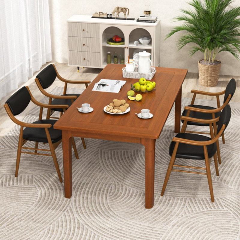 Ensemble de 2 chaises en bois avec siège et dossier rembourrés