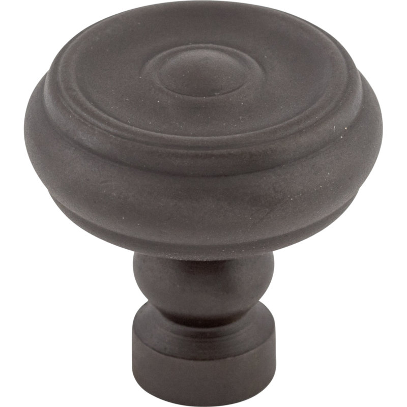 Brixton Button 1 1/4" Diameter Round Knob, Sable