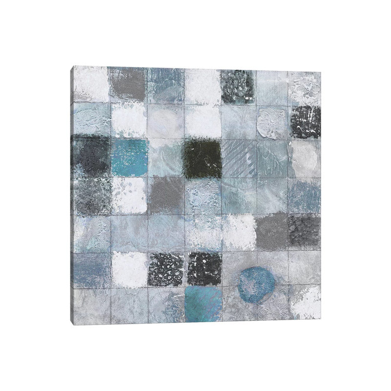 Blue Mosaic I by Tava Studios - Gallery-Wrapped Canvas Giclée on Canvas, 30.48 cm H x 30.48 cm W, Canvas